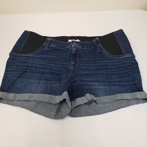 Isabel Maternity Denim Midi Shorts Size 12/31